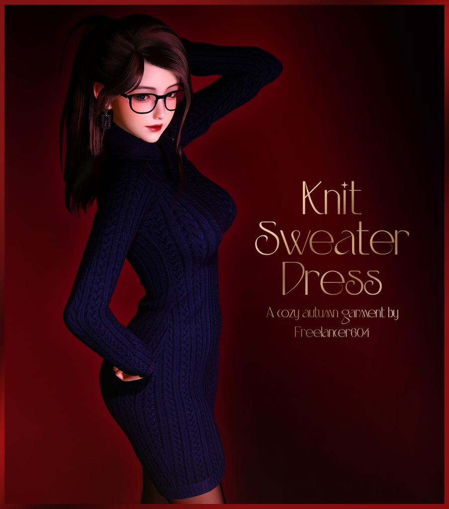 Knitware Sweater + Canvas Earrings for HS2