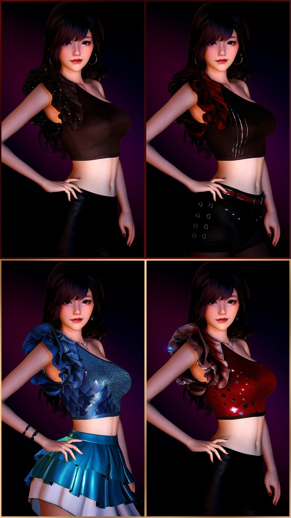 Ruffle Crop Top for HS2