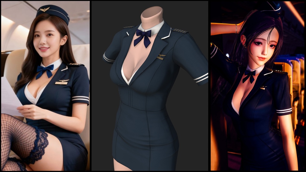 Stewardess Set for HS2