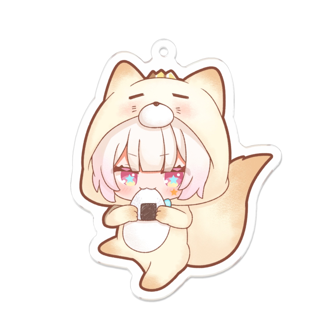 椎名シロホシ おにぎり!うまうま!・アクリルキーホルダー