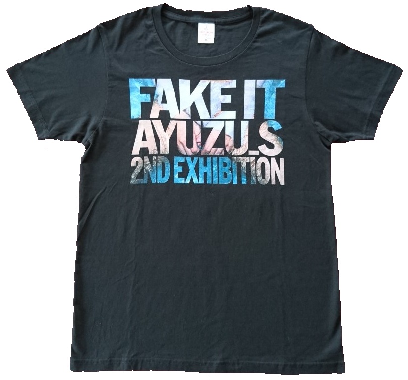 Tシャツ (黒・M)　ーすず屋。”Fake it”写真展オリジナル・グッズ