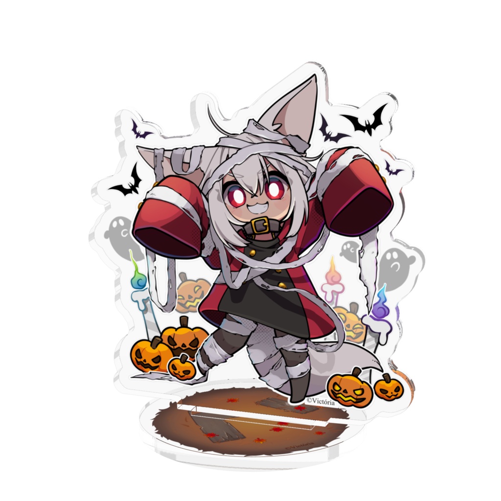 【Halloween2024】きつねちゃん - アクリルスタンド（おまけ：スマホ壁紙６種）