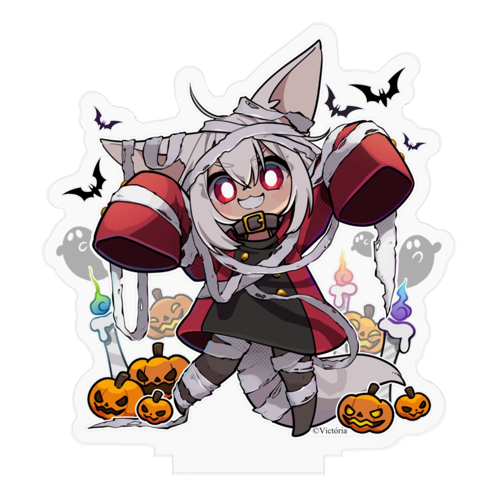 【Halloween2024】きつねちゃん - アクリルスタンド(おまけ:スマホ壁紙6種)