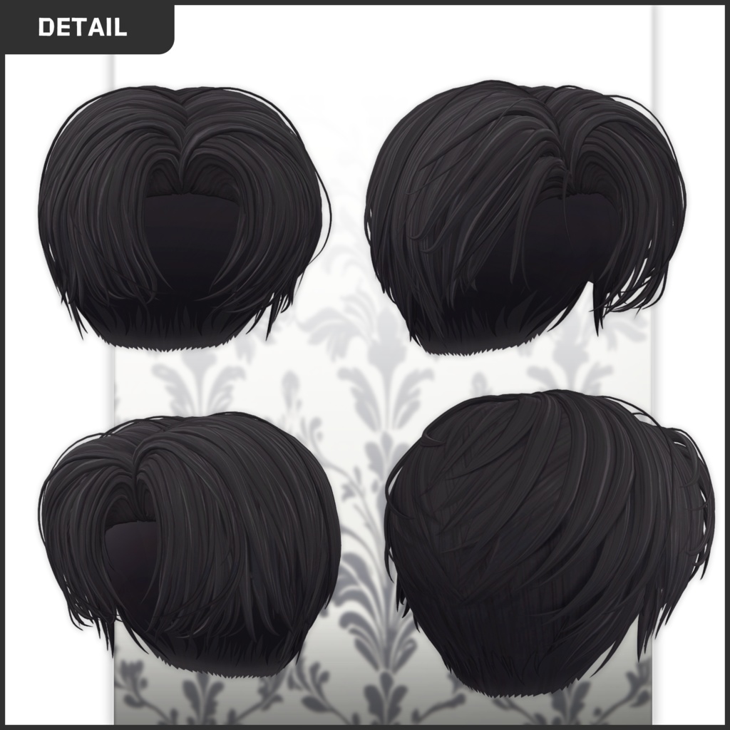 【5 アバター対応】🌠Arctic Flow Hair