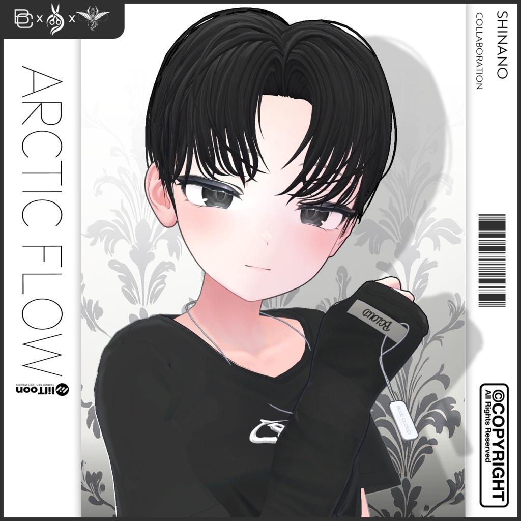 【5 アバター対応】🌠Arctic Flow Hair