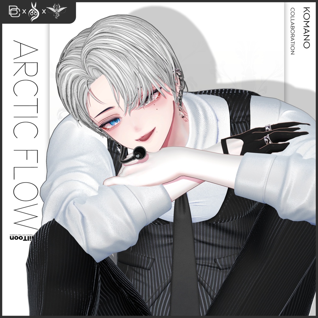 【5 アバター対応】🌠Arctic Flow Hair