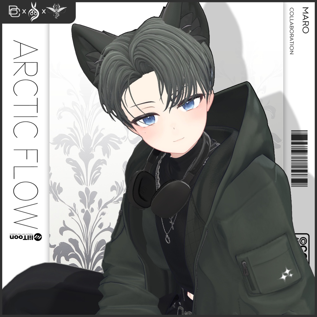 【5 アバター対応】🌠Arctic Flow Hair