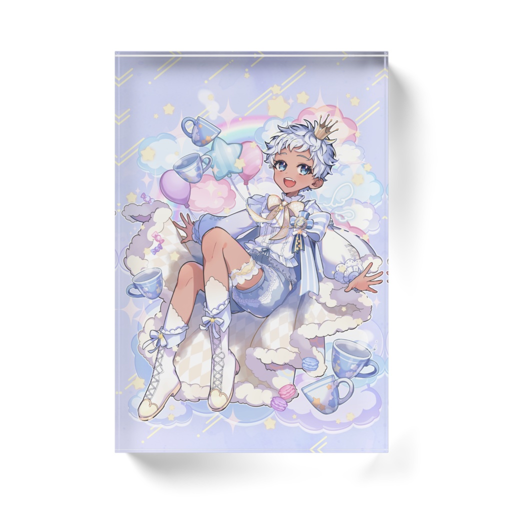 立ててかざれる♪あゆむのアクリルブロック。