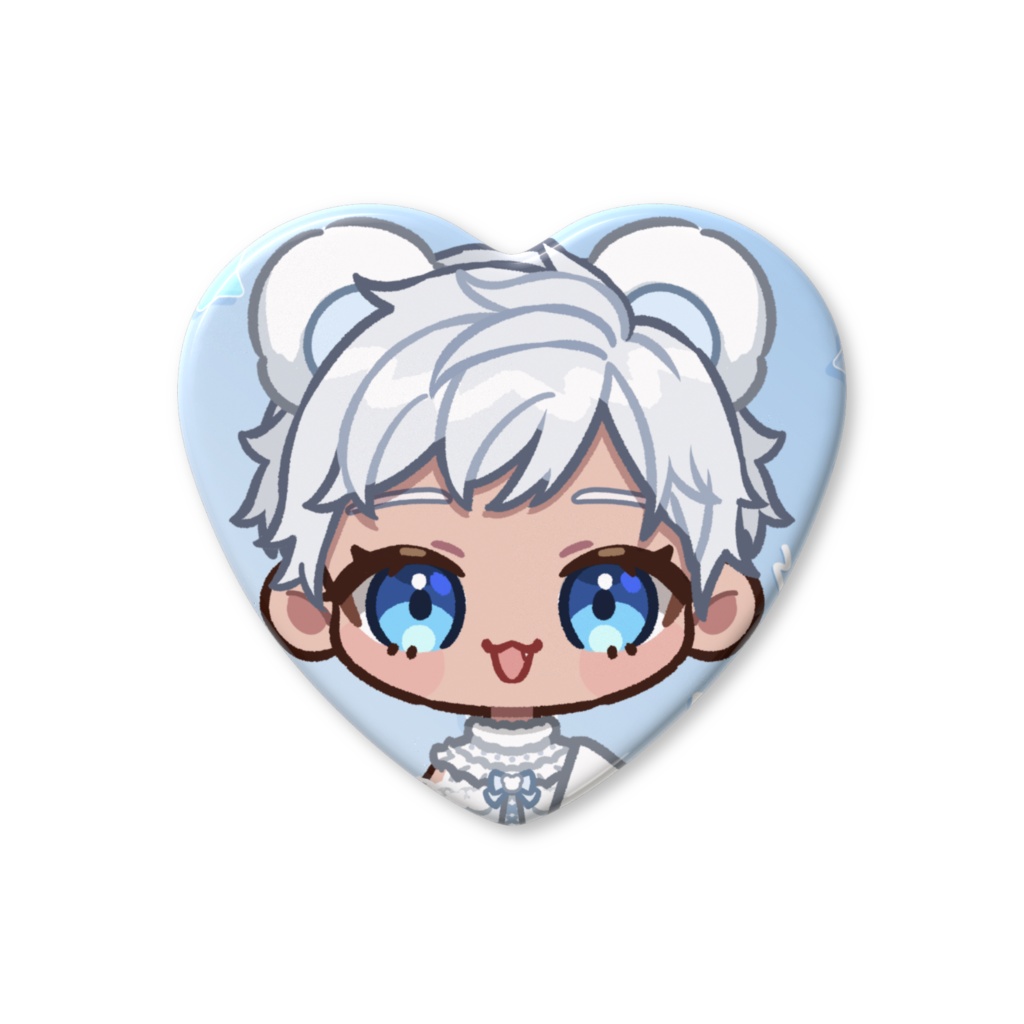 きゅるりん！あゆむのハート缶バッジ