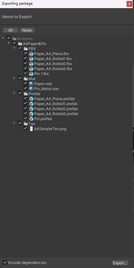 【VRC対応3Dモデル】A4ポスター用紙&画鋲