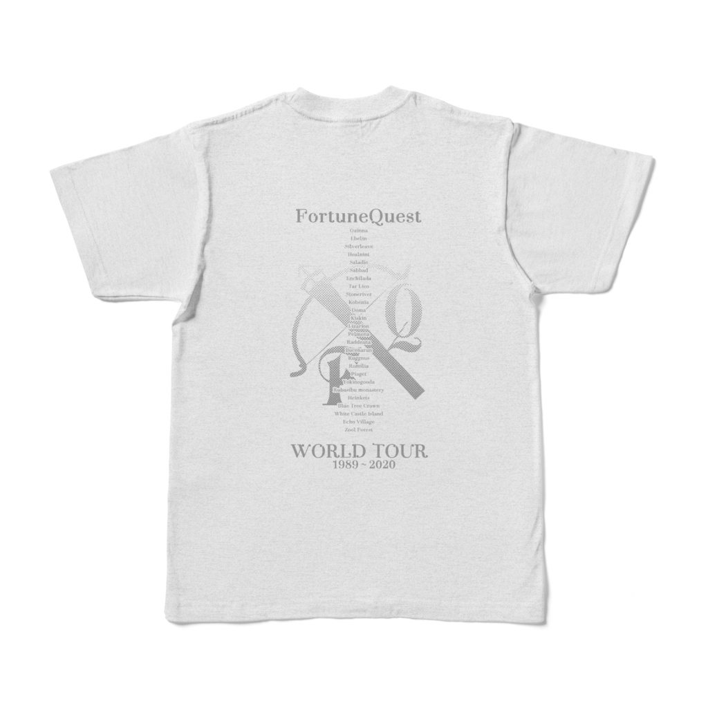 【再販・男女兼用】FQ完結記念Tシャツ・アッシュ