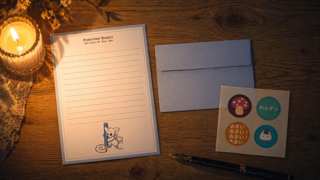 【予約注文】シロちゃんレターセット(青)サインカード付き