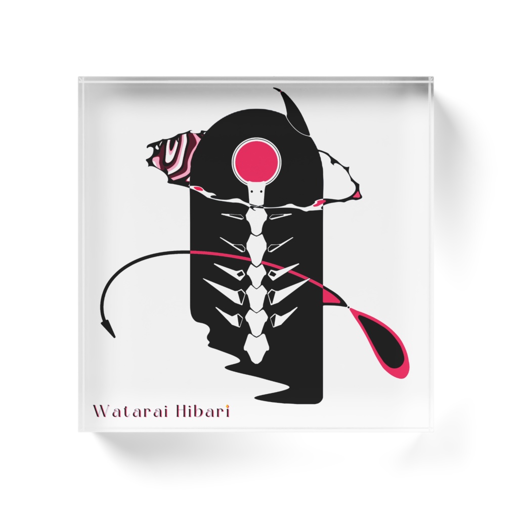 【非公式】渡会雲雀 悪魔モチーフ アクリルブロック