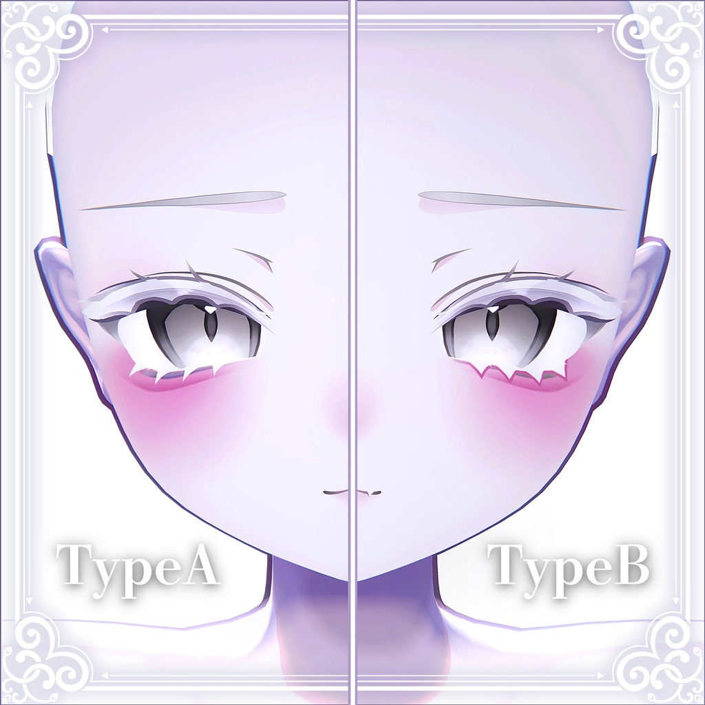 【3日間限定無料】⟡.·Rurune&Kaguya makeup&eye texture