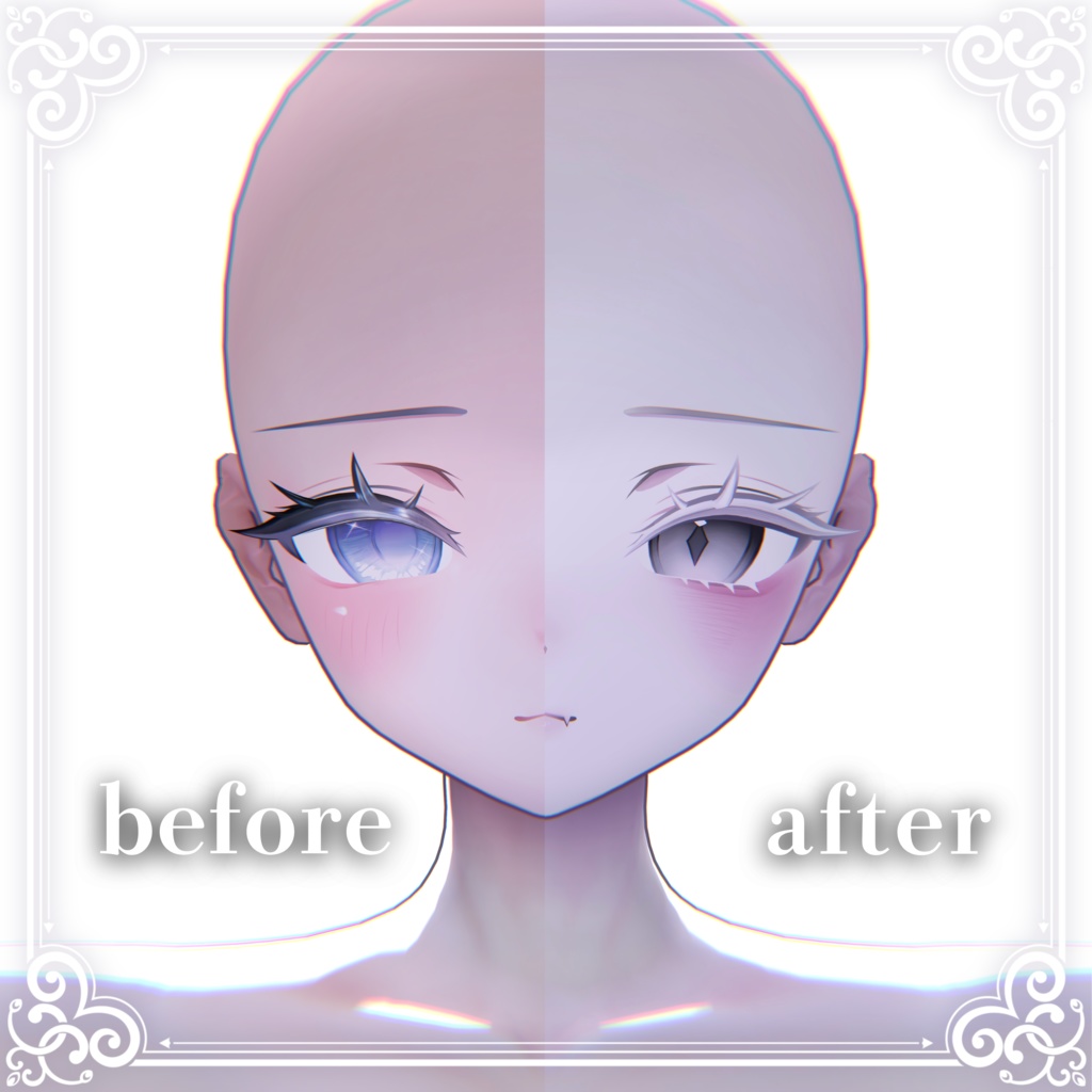 【しお-Sio】⟡.·Sio makeup&eye texture&face Animation