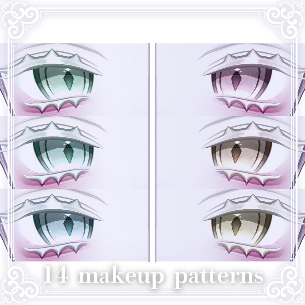 【エク-Eku】⟡.·Eku makeup&eye texture& Blendshape