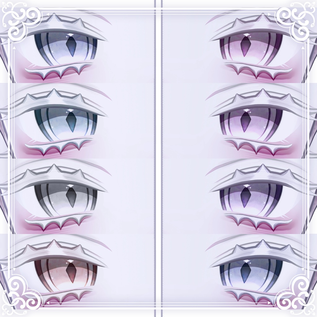 【エク-Eku】⟡.·Eku makeup&eye texture& Blendshape