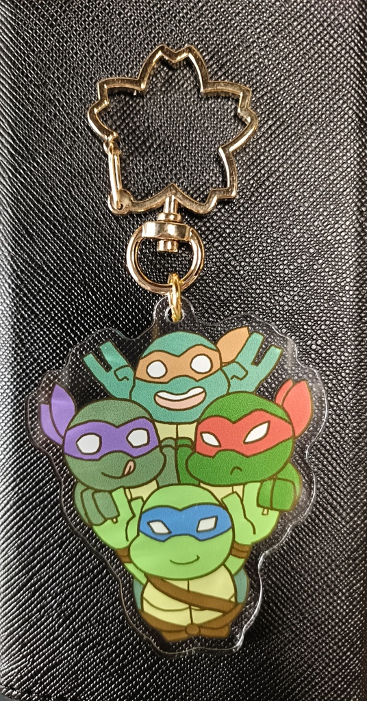 新亀わちゃわちゃアクリルキーホルダー