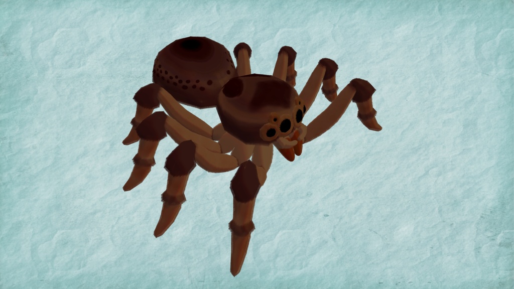 クモくん3Dモデル