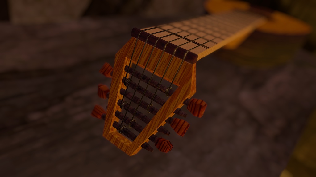 オリジナル楽器「ルデウ」【3Dモデル】