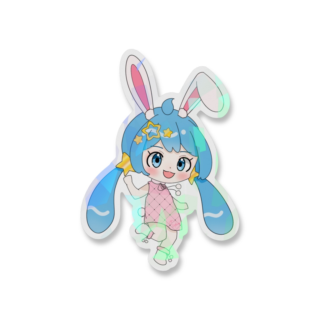 【5周年記念】ホログラムステッカー【すぅちゃんイラスト担当】