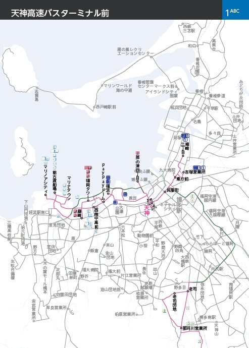 天神地区のりばがわかる本