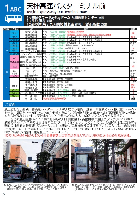 天神地区のりばがわかる本