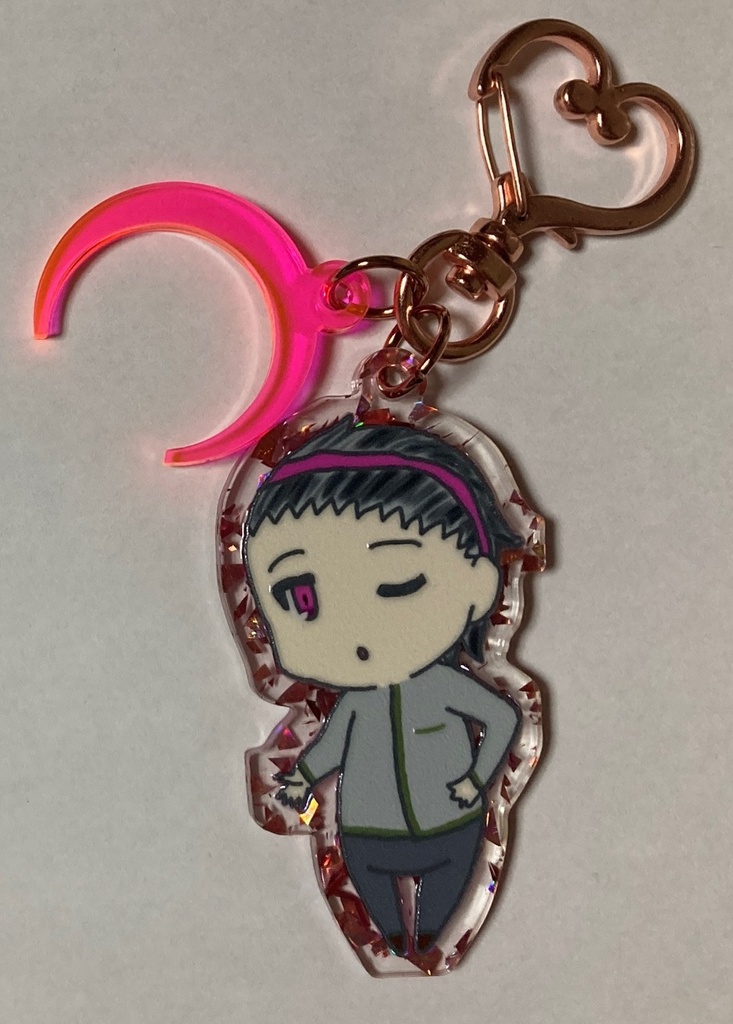 森白馬のアクリルキーホルダー