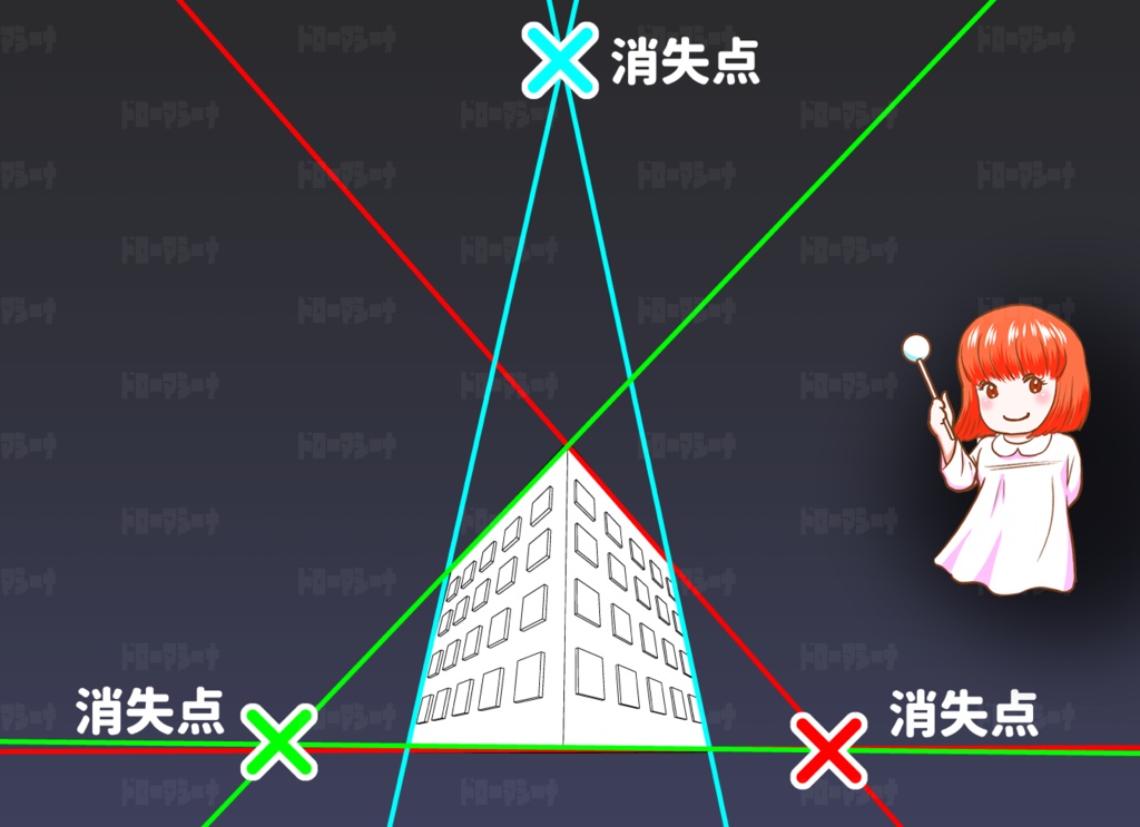 漫画ノウハウ 背景パースの知識・実践 基礎