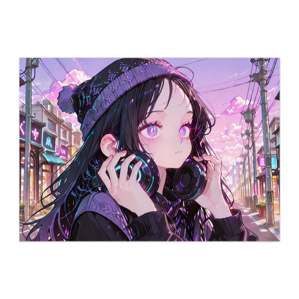『冬の夕焼け』