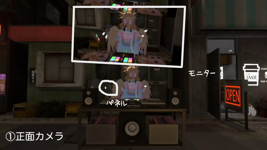 【DJに最適】シンプルカメラスイッチャー for アバター Simple Camera Switcher for Avator【ストリートライブ向け】