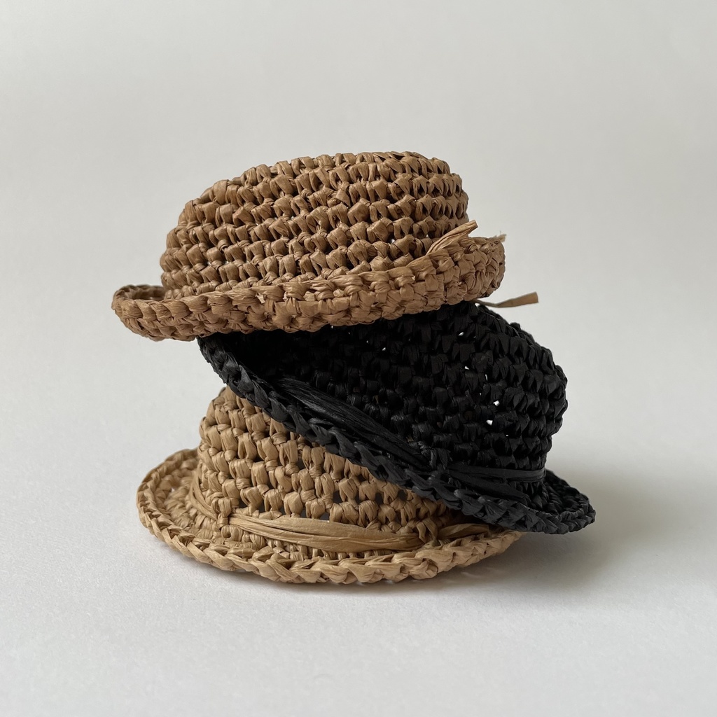 10センチ 12センチ ぬい用ストローハット