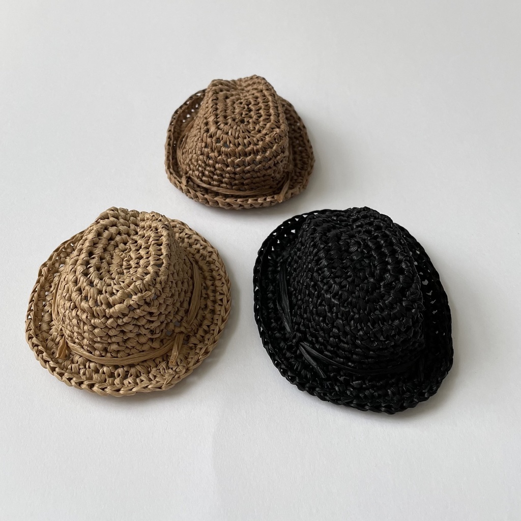 10センチ 12センチ ぬい用ストローハット