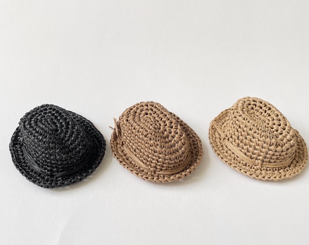 10センチ 12センチ ぬい用ストローハット