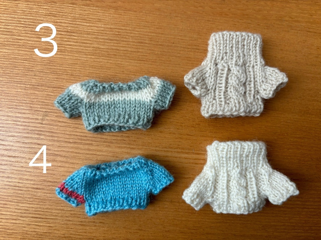 3月9日(土)21時〜 ぬいぐるみ用セーター 8〜13㎝福袋