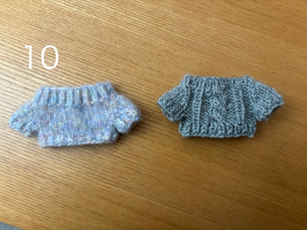 3月9日(土)21時〜 ぬいぐるみ用セーター 8〜13㎝福袋