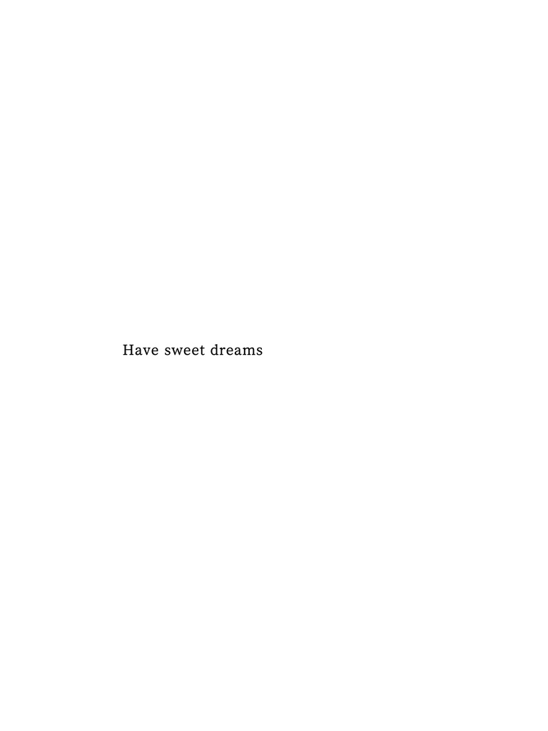Have sweet dreams