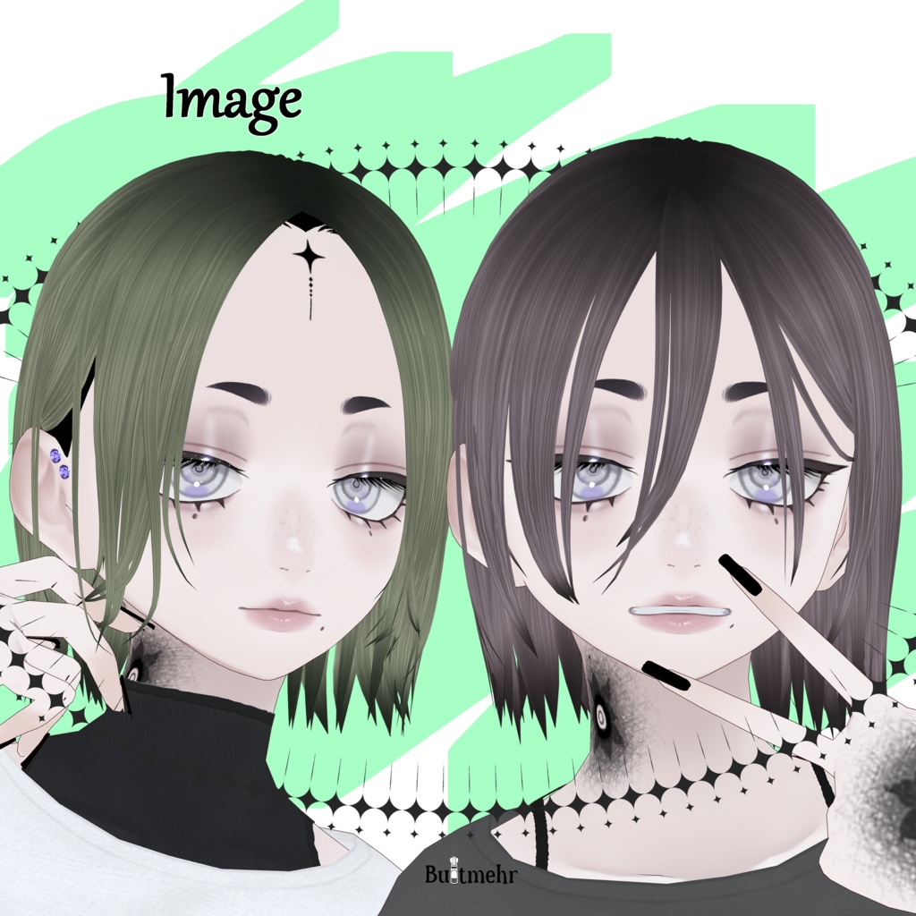 【無料】【#VRoid】ヘルシーボブ_プリセット