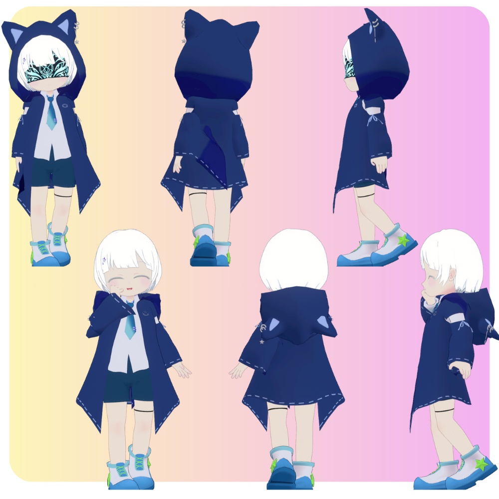 オリジナル3Dモデル -おぼろ- Oboro