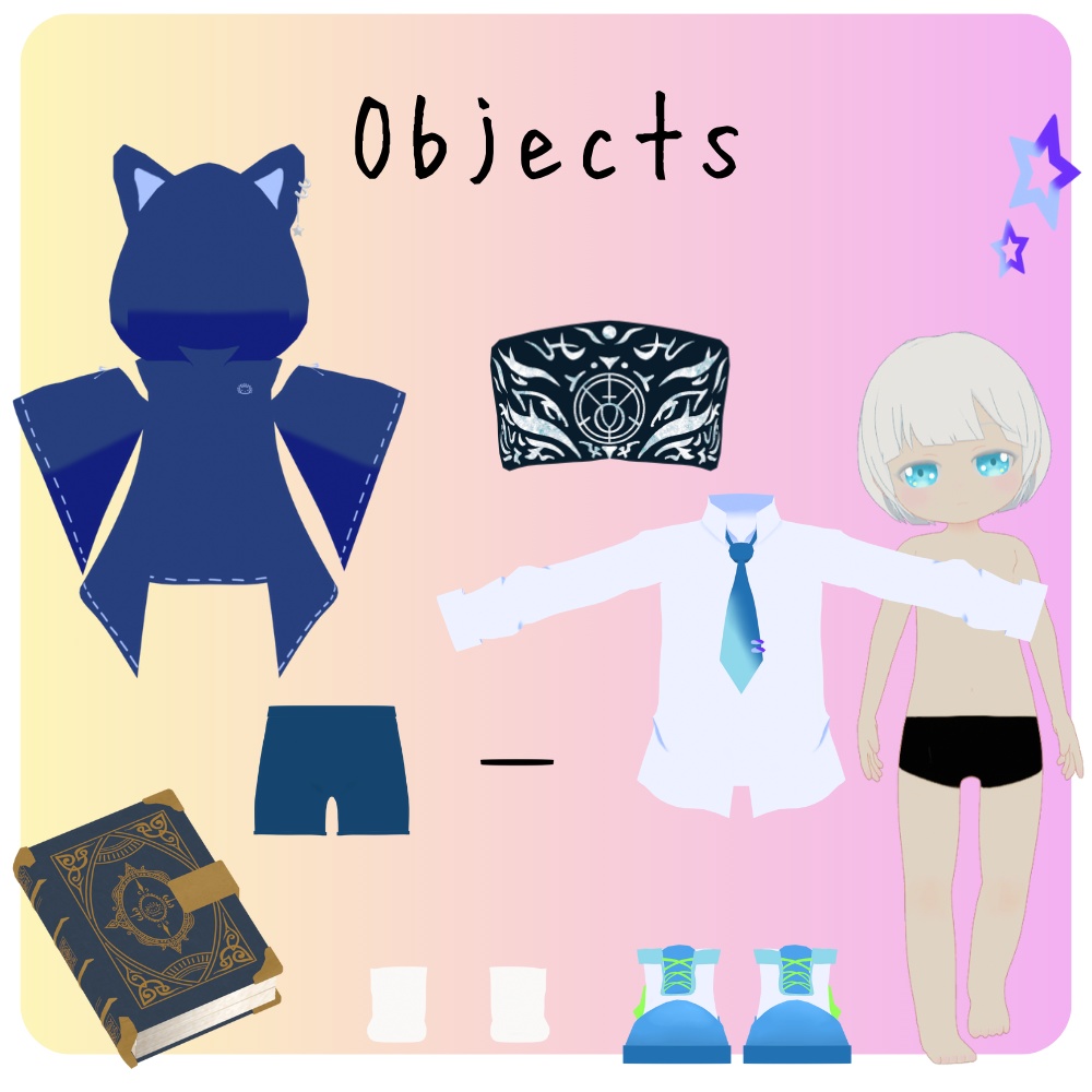 オリジナル3Dモデル -おぼろ- Oboro