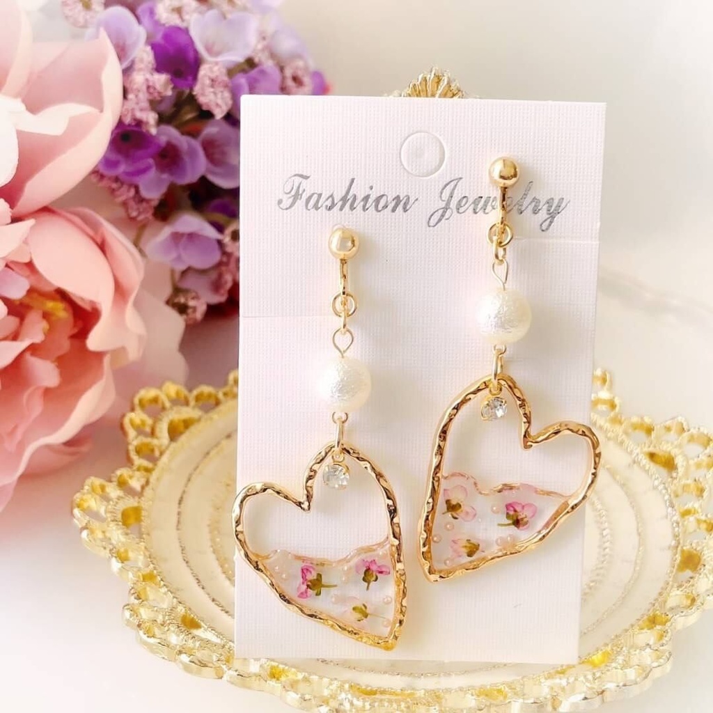 Original✽ドライフラワーの耳飾り✽