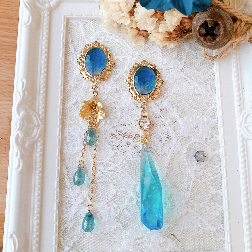 【原神】ヌヴィレット モチーフ耳飾り