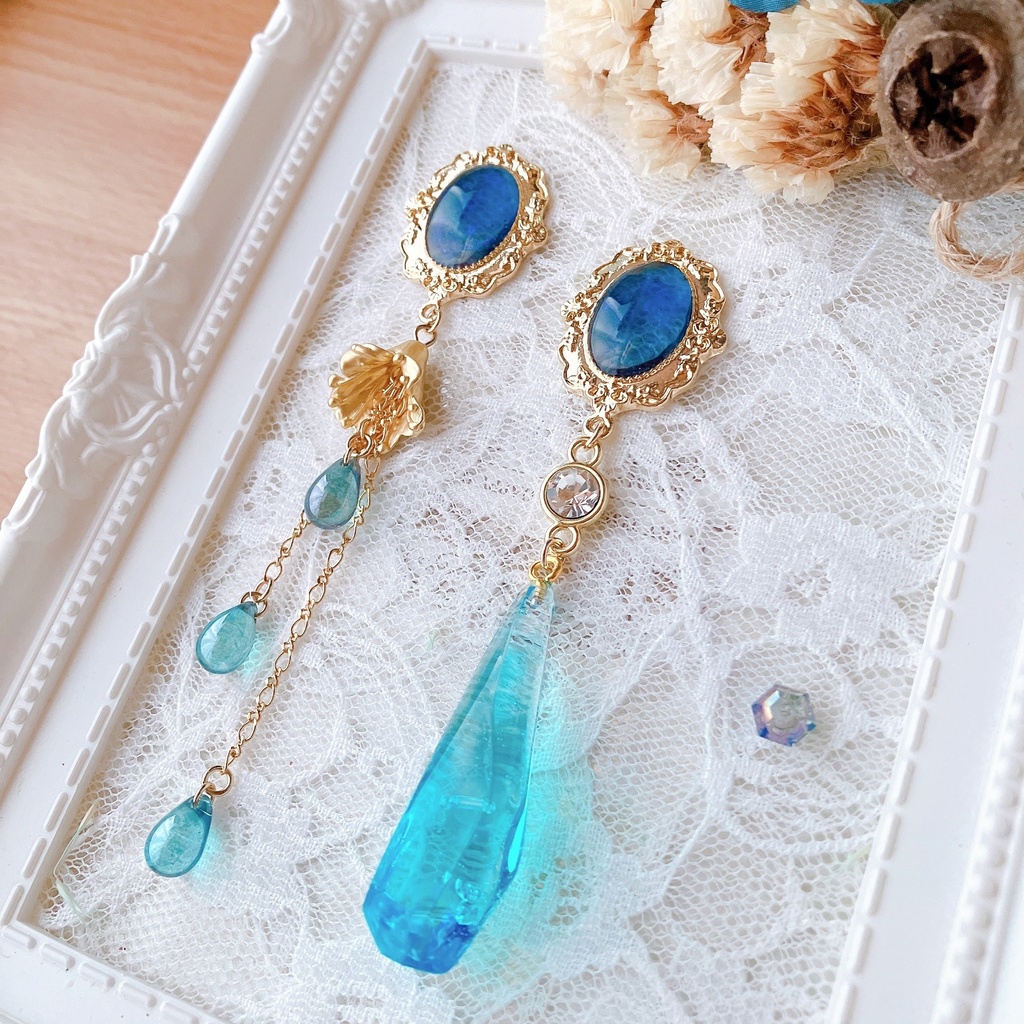 【原神】ヌヴィレット モチーフ耳飾り