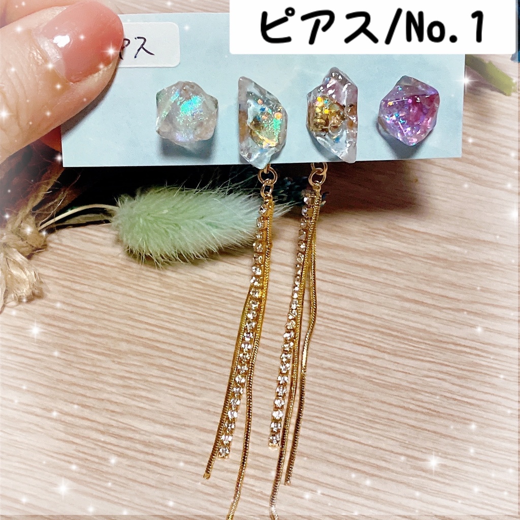 【原神】アルハイゼン&セノ 鉱石風耳飾り