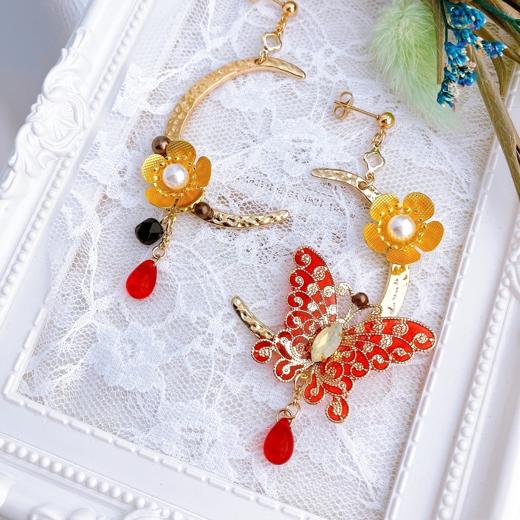 【原神】胡桃 モチーフ耳飾り