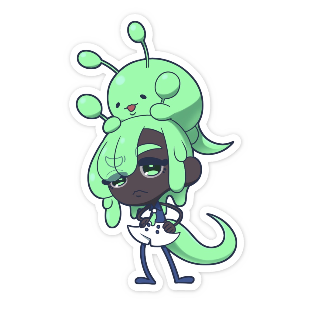 仲良さげ?なめくじステッカー