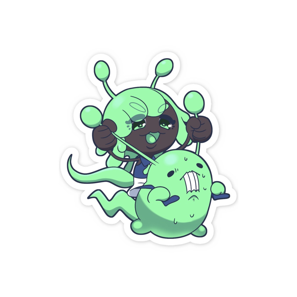 仲いいね!なめくじステッカー