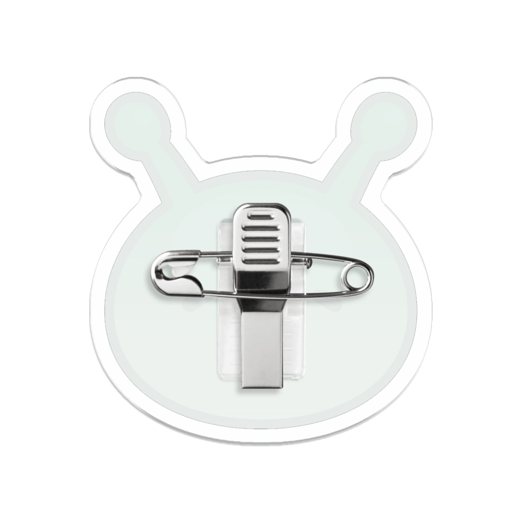 なめくじのアクリルバッジ