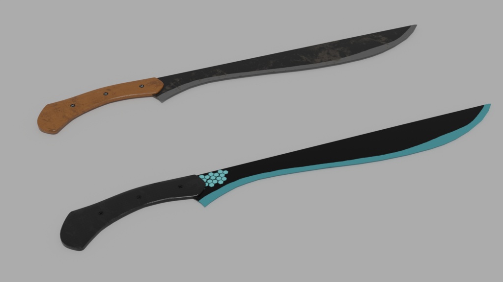 【VRC想定3Dモデル】マチェット