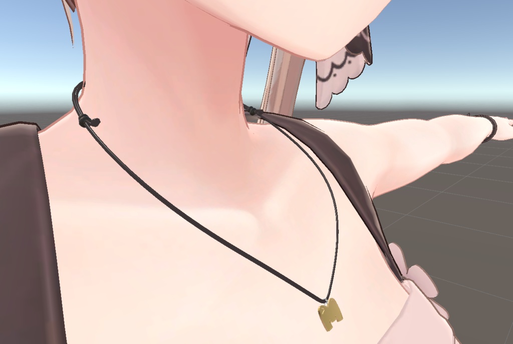 (無料)音弧乃マーニャのレザーペンダント